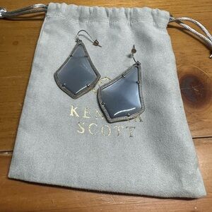 Kendra Scott Silver-Tone Geometric Earrings